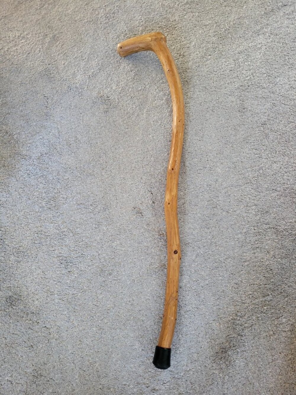 Rustic Handmade Mid-Century Wood Cane